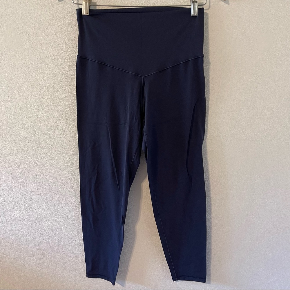 Aerie Chill Play Move High Rise Navy 7/8 Leggings-Large